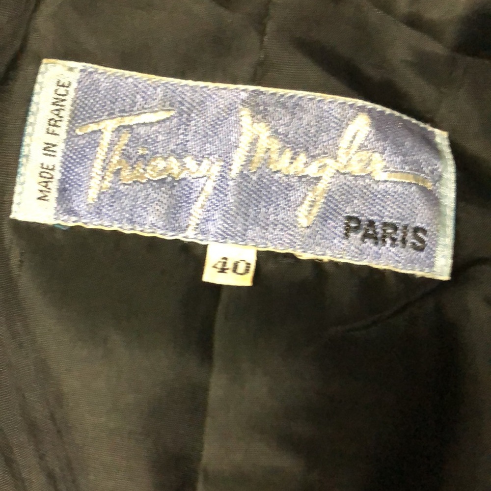 MUGLER Black Women's Tailored Peplum Jacket Size 40 - Picture 12 of 16